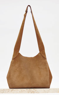 Dark Brown / Sac Hobo en cuir - Dark Brown