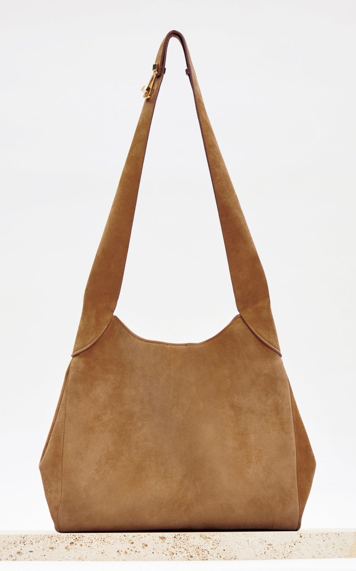 Dark Brown / Sac Hobo en cuir - Dark Brown