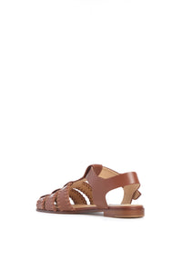 Chocolate / Sandales Lynn en cuir - Chocolate