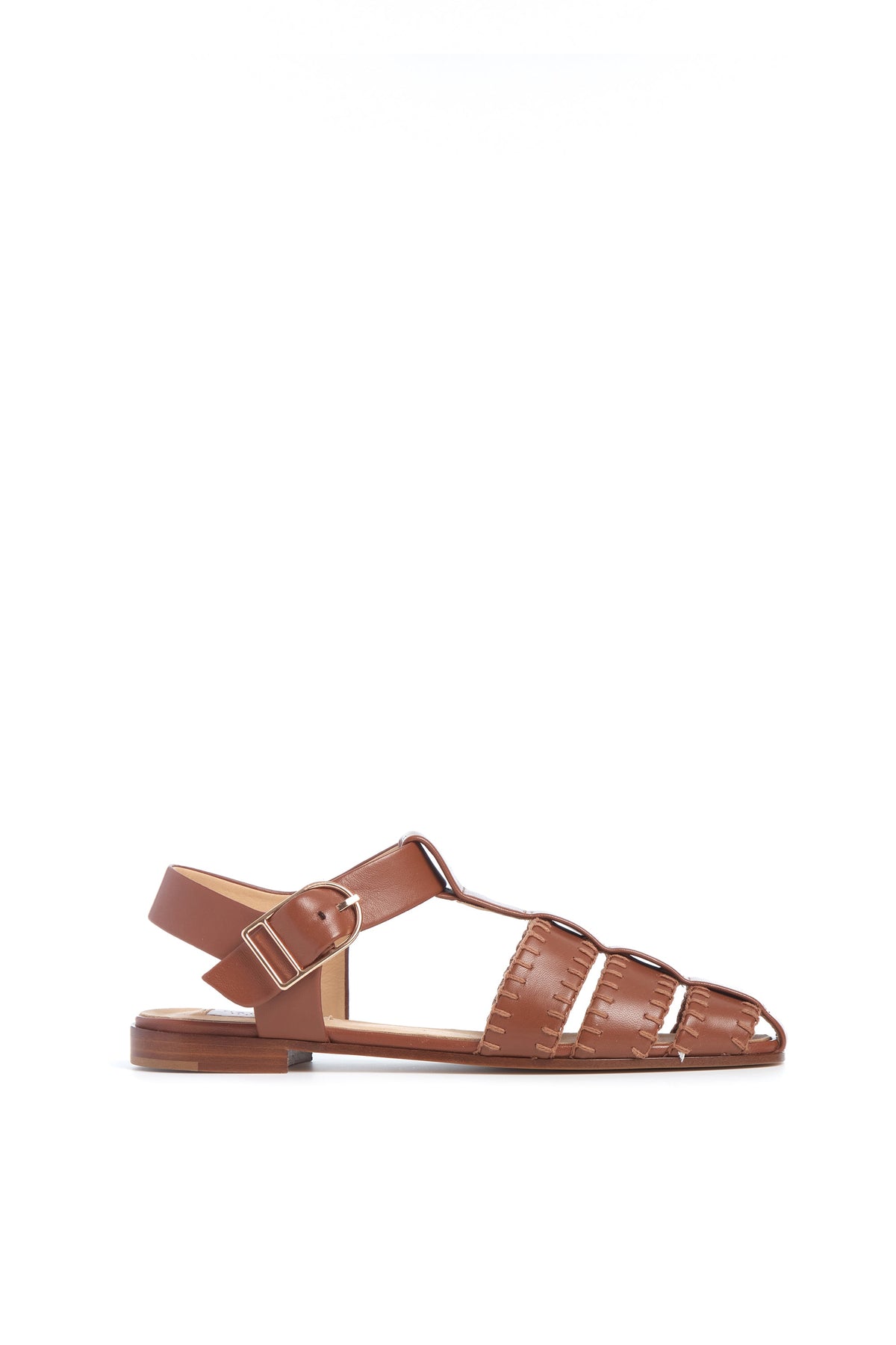 Lynn Sandal en chocolat lamb cuir