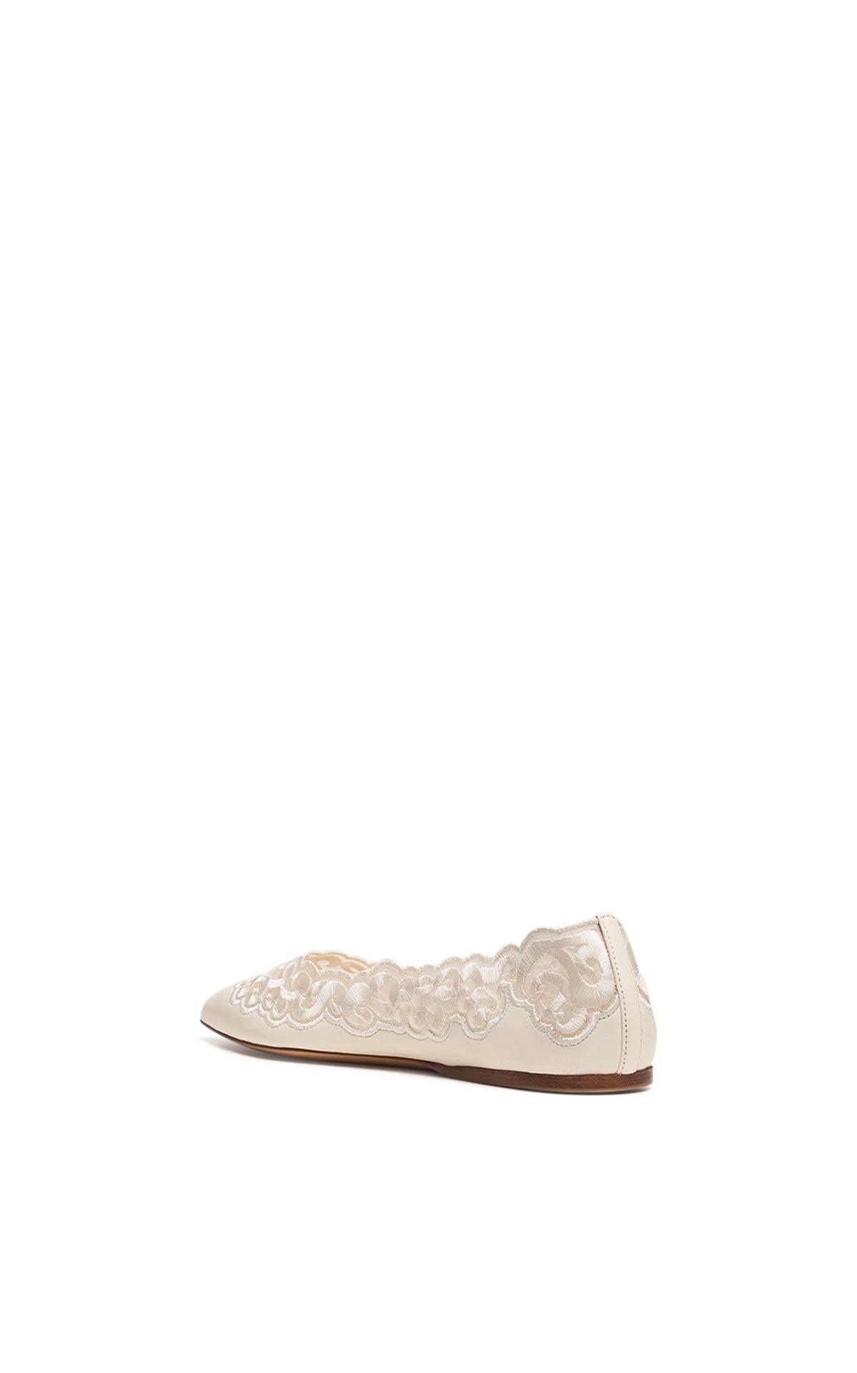 Ivory / Ballerines Ziva en cuir - Ivory