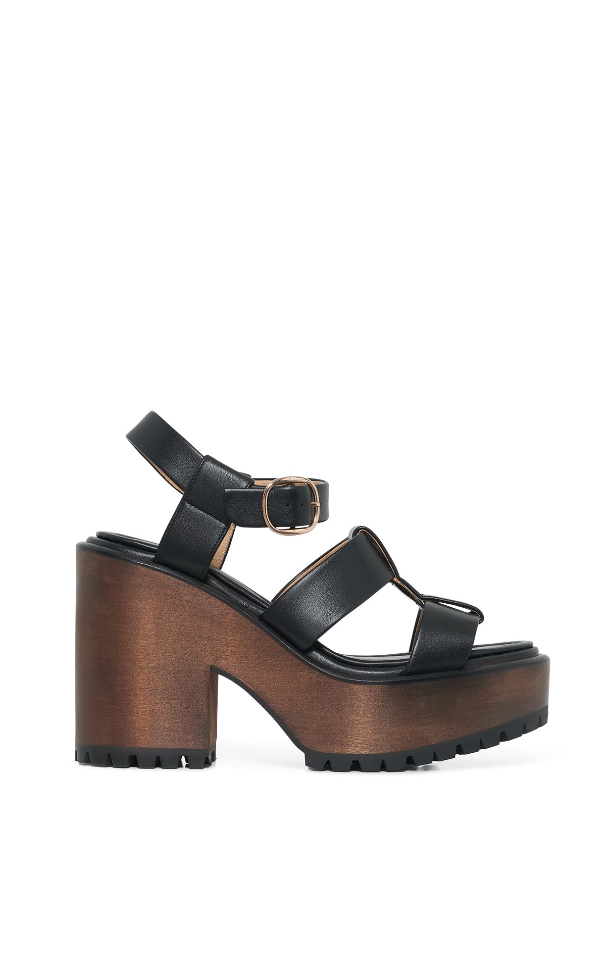 Black / Sandales à bride Hera 100 en cuir - Black