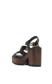 Black / Sandales à bride Hera 100 en cuir - Black