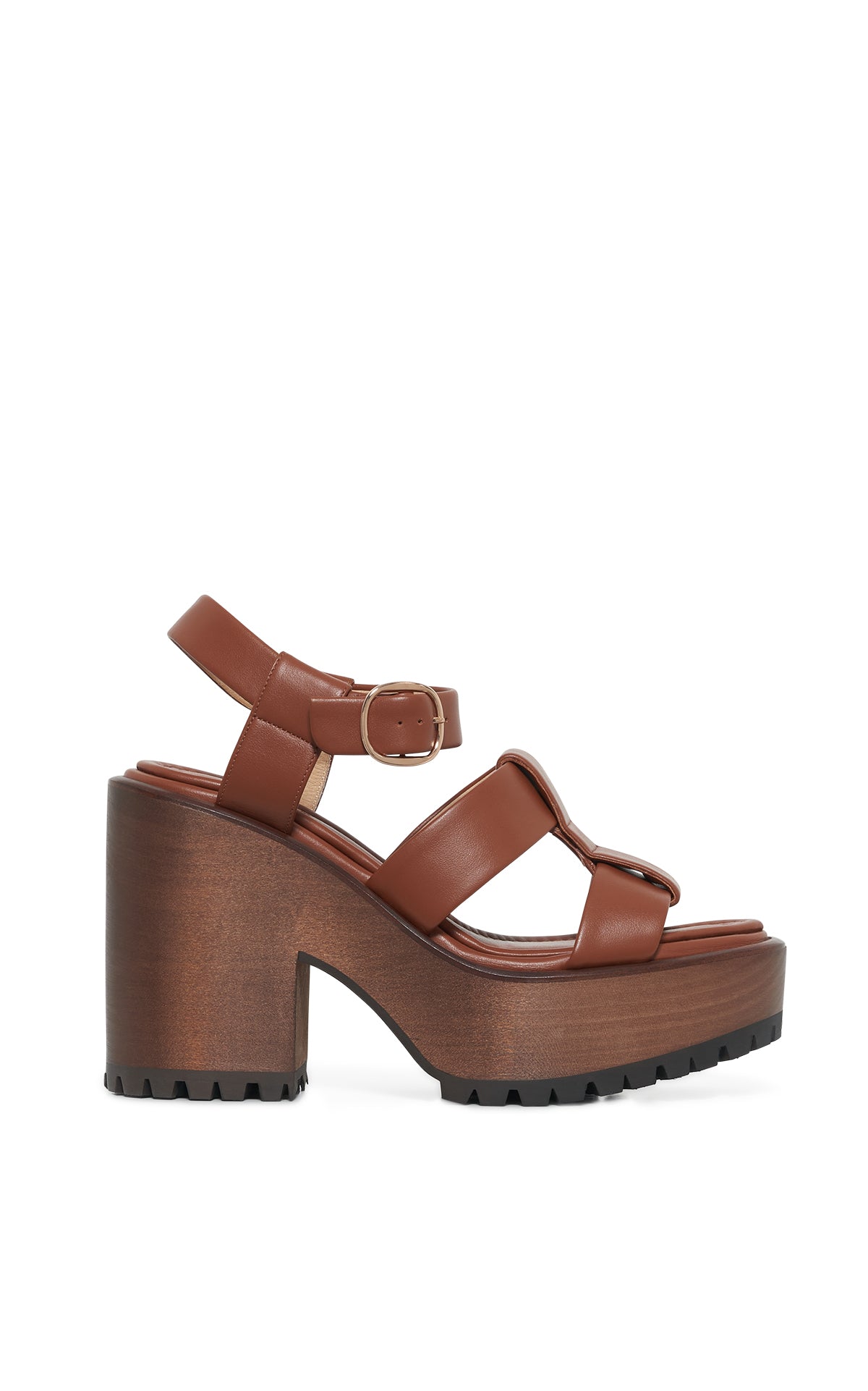 Hera Sandal en cognac calf