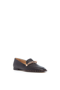 Larisa Loafer en noir cervo deerskin cuir