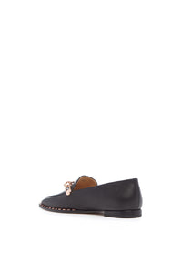 Larisa Loafer en noir cervo deerskin cuir