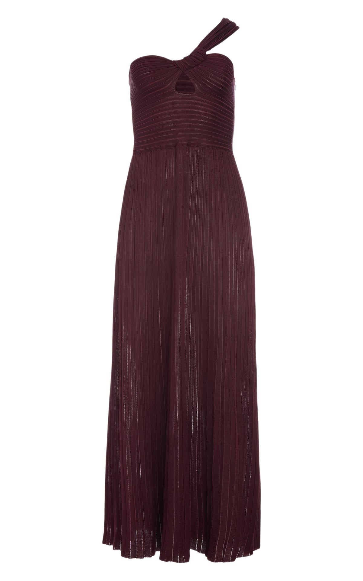 Bordeaux / Robe asymétrique Altura en soie - Bordeaux