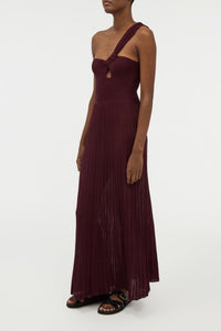 Altura Dress en bordeaux trama 2/90