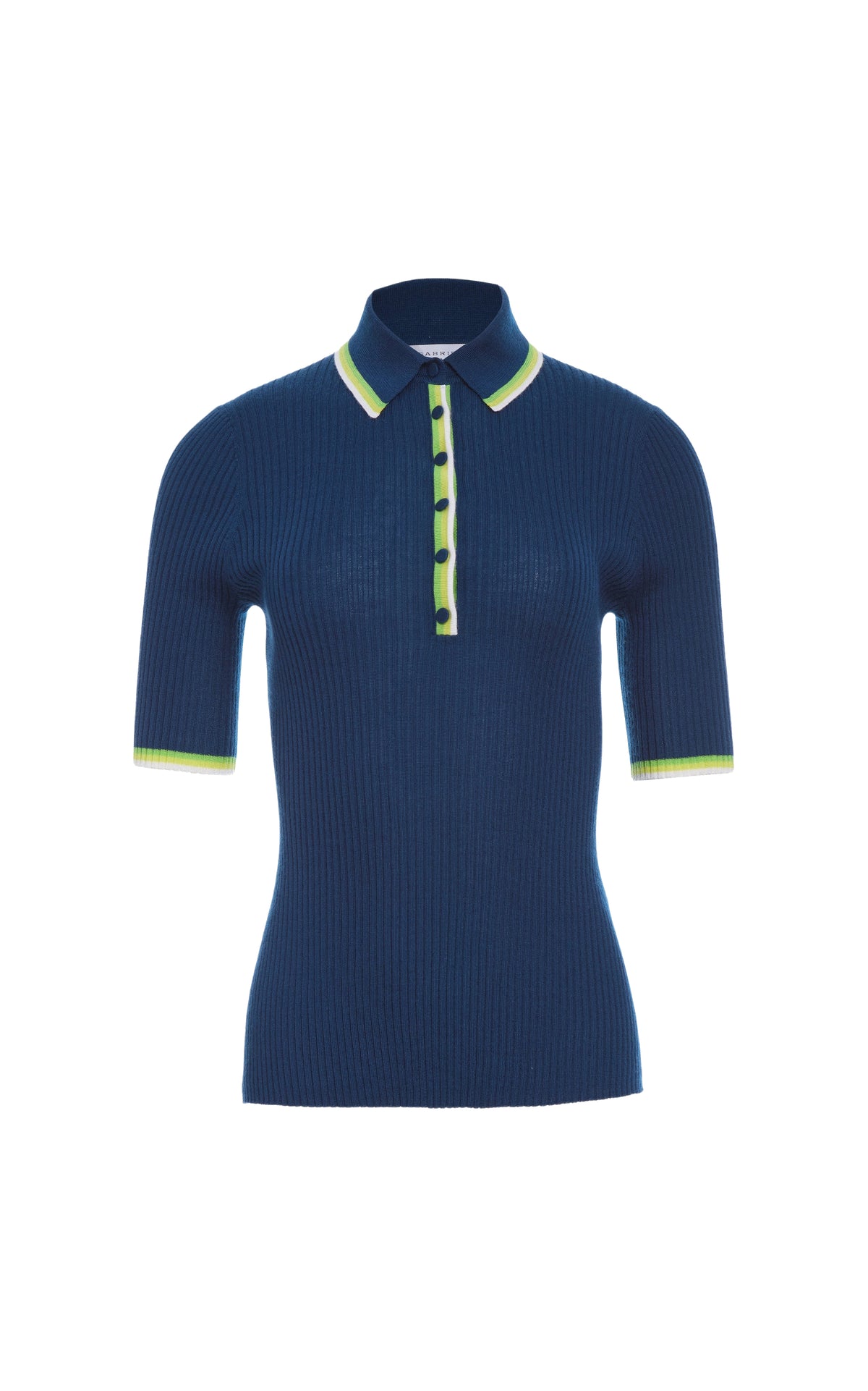 Perro cashmere and silk polo - Washed Denim
