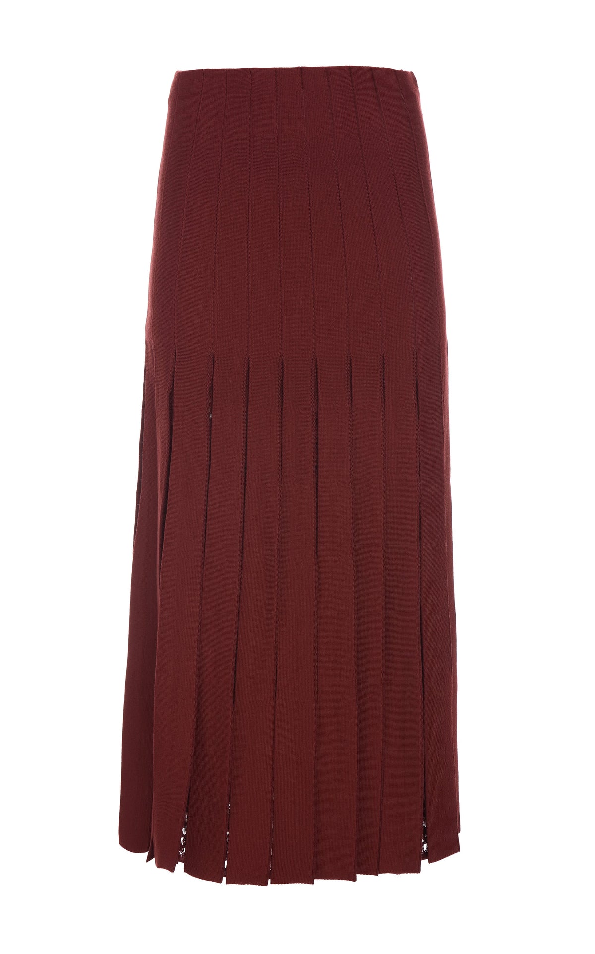 Debutante Skirt en terre de sienne brûlée antilope mérinos fil