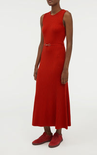 Antelope Orange / Robe Meier en cachemire et soie - Antelope Orange