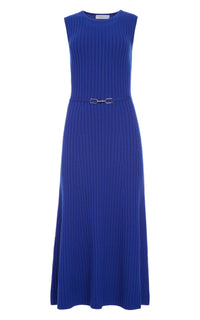 Cobalt / Robe Meier en cachemire et soie - Cobalt