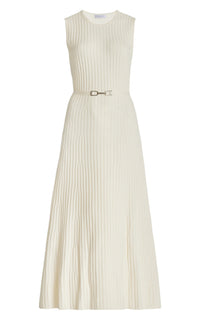 Ivory / Robe Meier en cachemire et soie - Ivory