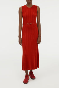 Meier Dress en orange antilope wanaka mérinos cachemire