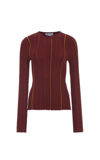 Burnt Sienna / Pull Augie en laine - Burnt Sienna