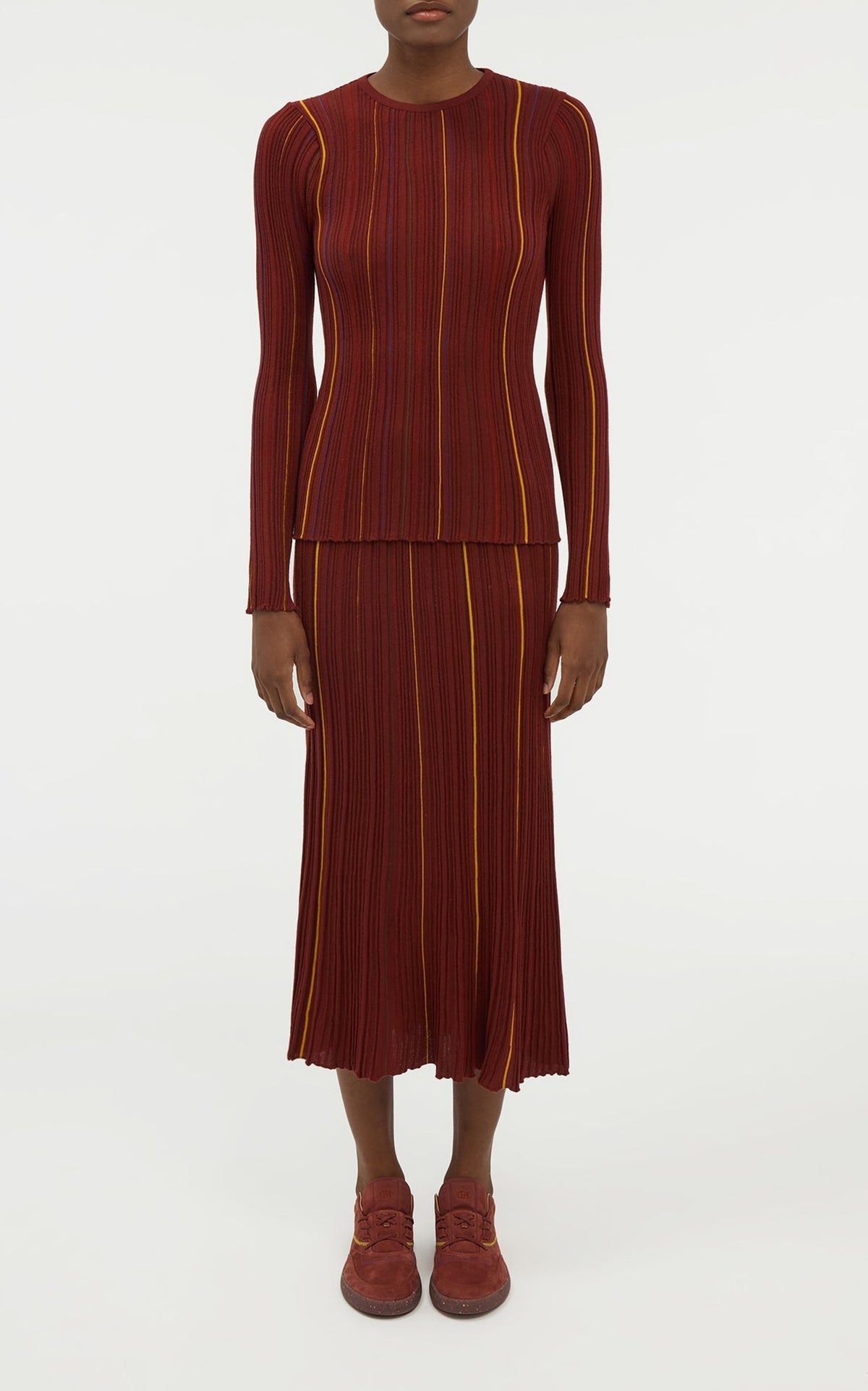 Burnt Sienna / Pull Augie en laine - Burnt Sienna