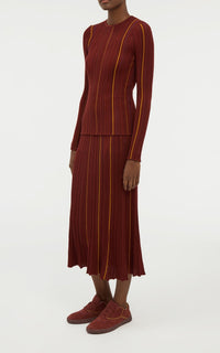 Burnt Sienna / Pull Augie en laine - Burnt Sienna