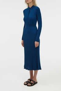 Ardor Dress en bordeaux jaipur cachemire soie fil