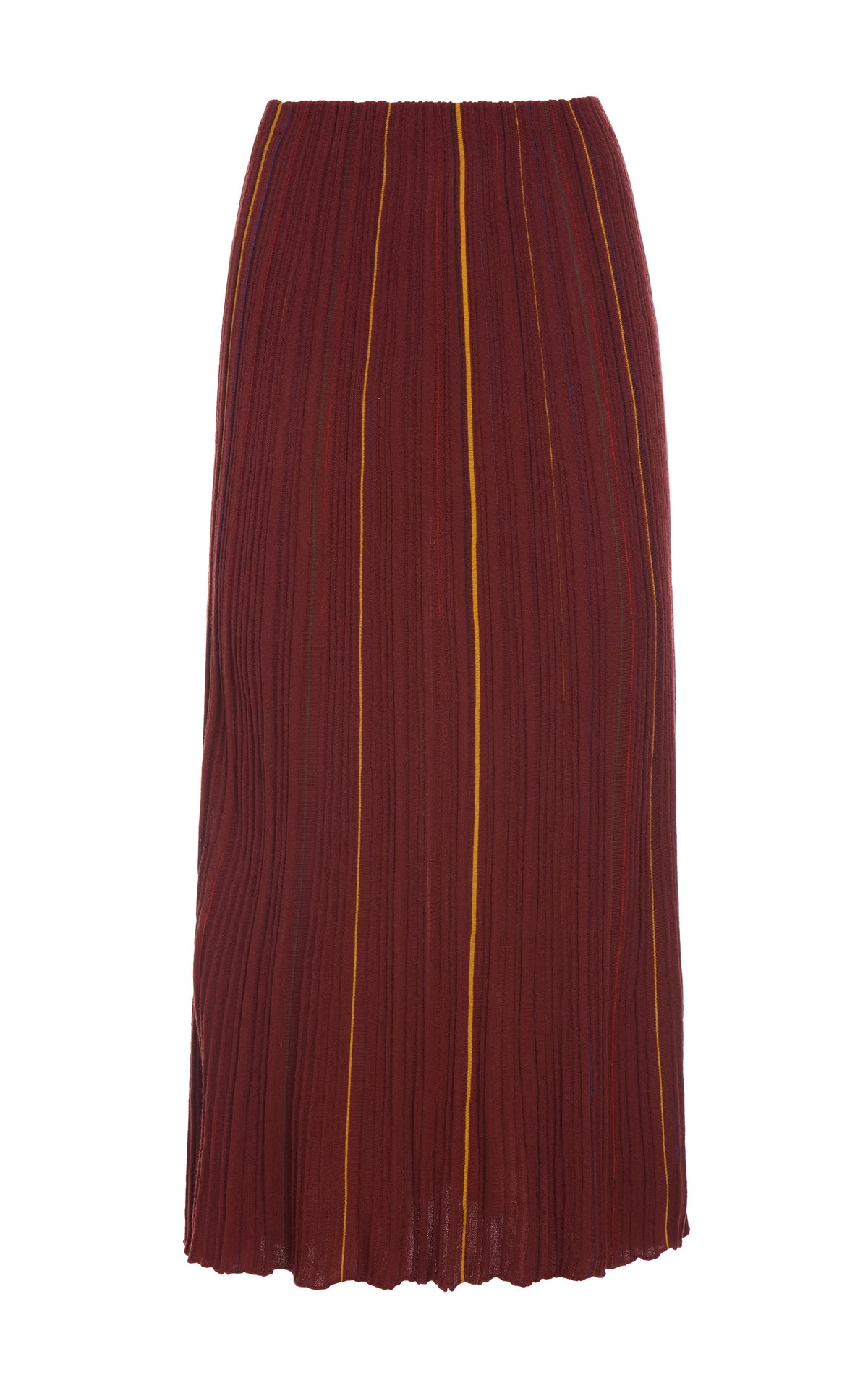 Celeano Skirt en terre de sienne brûlée antilope mérinos fil
