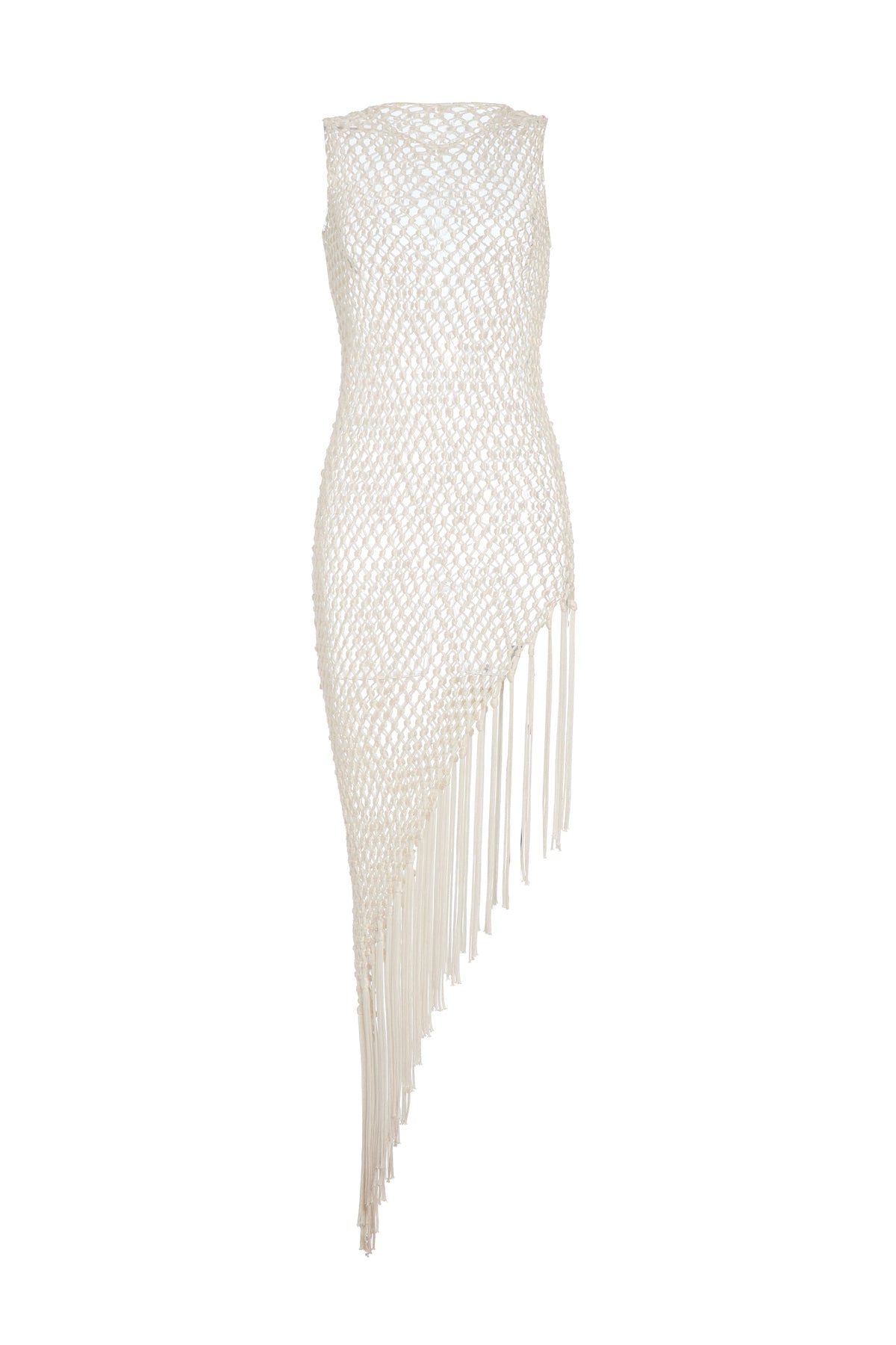 Nabia L Dress en ivoire soie tape fil