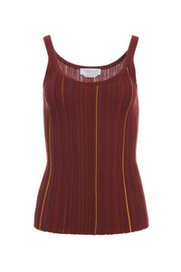 Burnt Sienna / Débardeur Yara en laine - Burnt Sienna