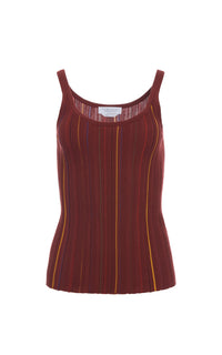 Burnt Sienna / Débardeur Yara en laine - Burnt Sienna