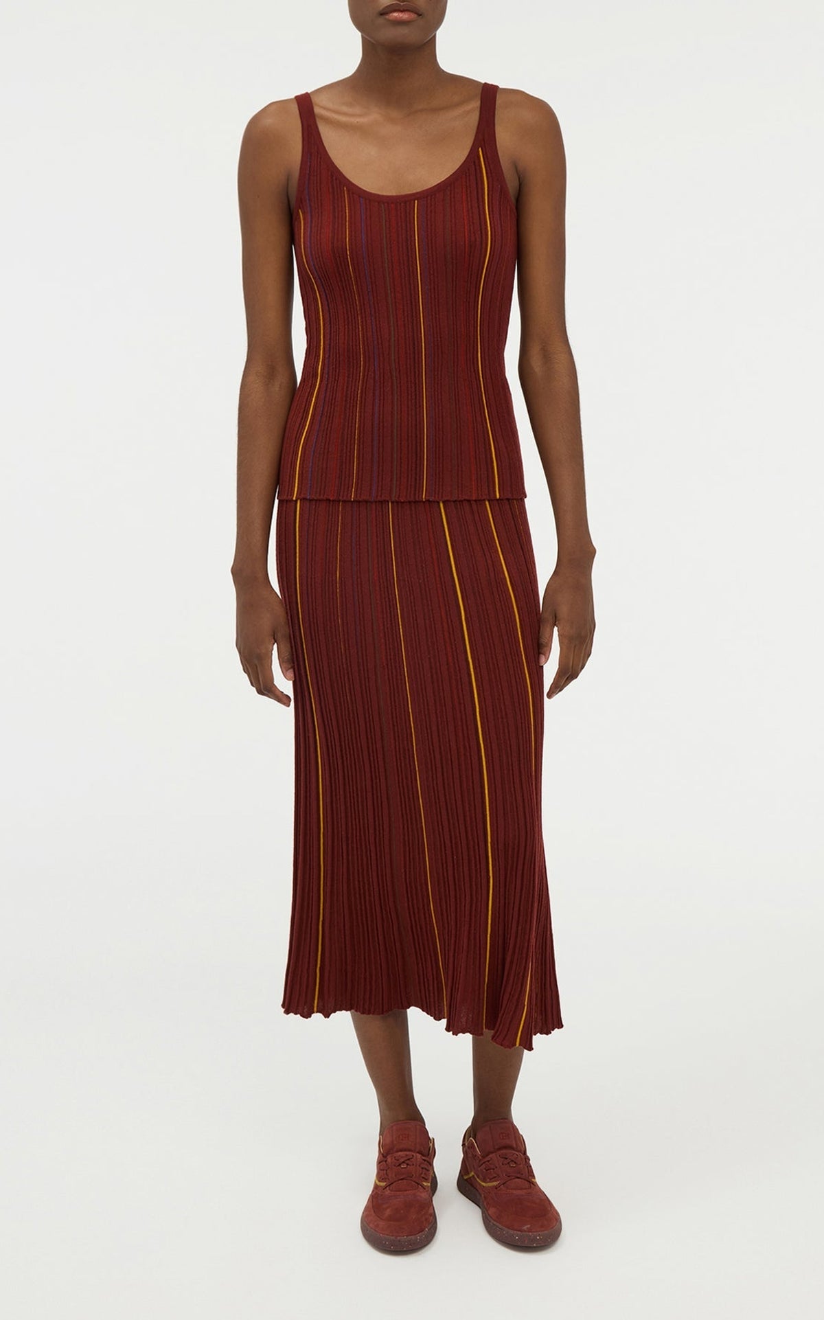 Burnt Sienna / Débardeur Yara en laine - Burnt Sienna