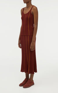 Burnt Sienna / Débardeur Yara en laine - Burnt Sienna