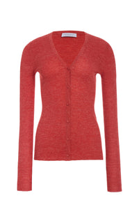 Antelope Orange / Cardigan Aiste cachemire et soie - Antelope Orange