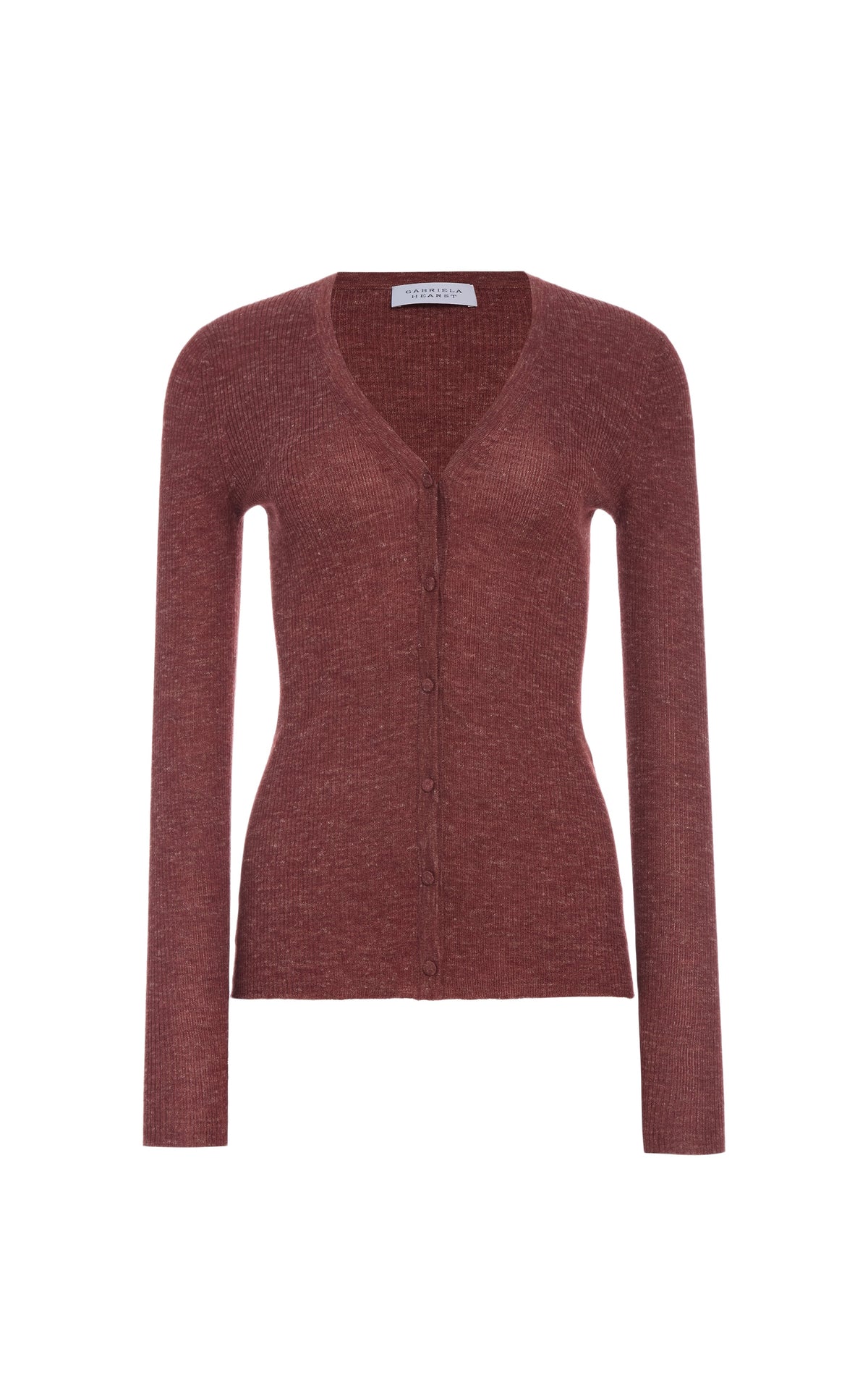 Burnt Sienna / Cardigan Aiste cachemire et soie - Burnt Sienna