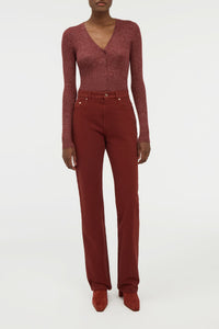 Burnt Sienna / Cardigan Aiste cachemire et soie - Burnt Sienna