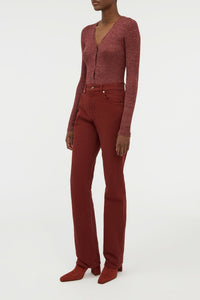 Burnt Sienna / Cardigan Aiste cachemire et soie - Burnt Sienna