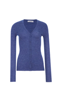 Cobalt / Cardigan Aiste en cachemire et soie - Cobalt