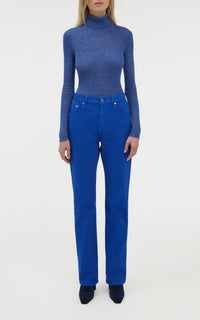 Cobalt / Pull Aldona en cachemire et soie - Cobalt