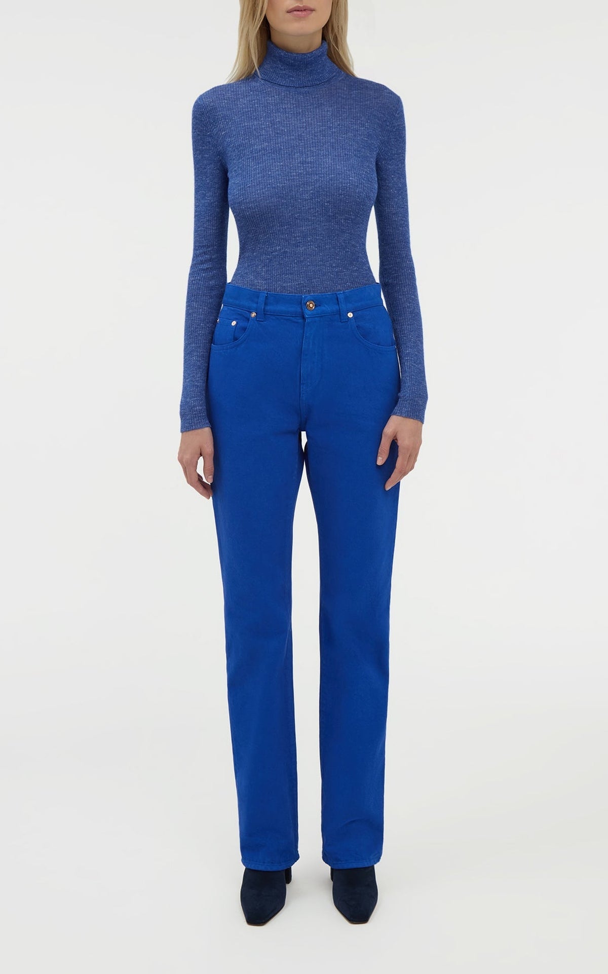Cobalt / Pull Aldona en cachemire et soie - Cobalt