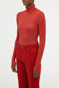 Aldona Turtle Neck en orange antilope hempish 2/56