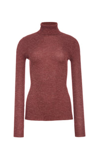 Aldona Turtle Neck en terre de sienne brûlée hempish 2/56
