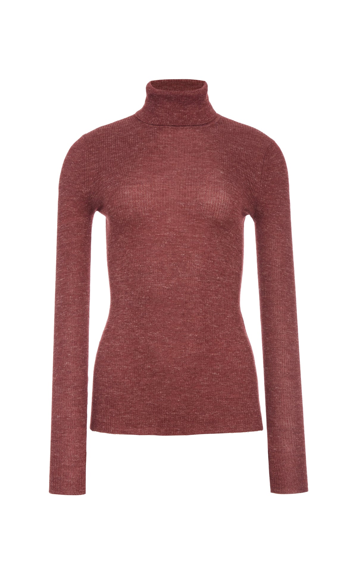 Aldona Turtle Neck en terre de sienne brûlée hempish 2/56