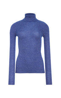 Aldona Turtle Neck en cobalt hempish 2/56