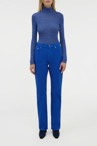 Aldona Turtle Neck en cobalt hempish 2/56
