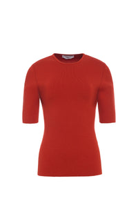 Andrius wool top - Antelope Orange