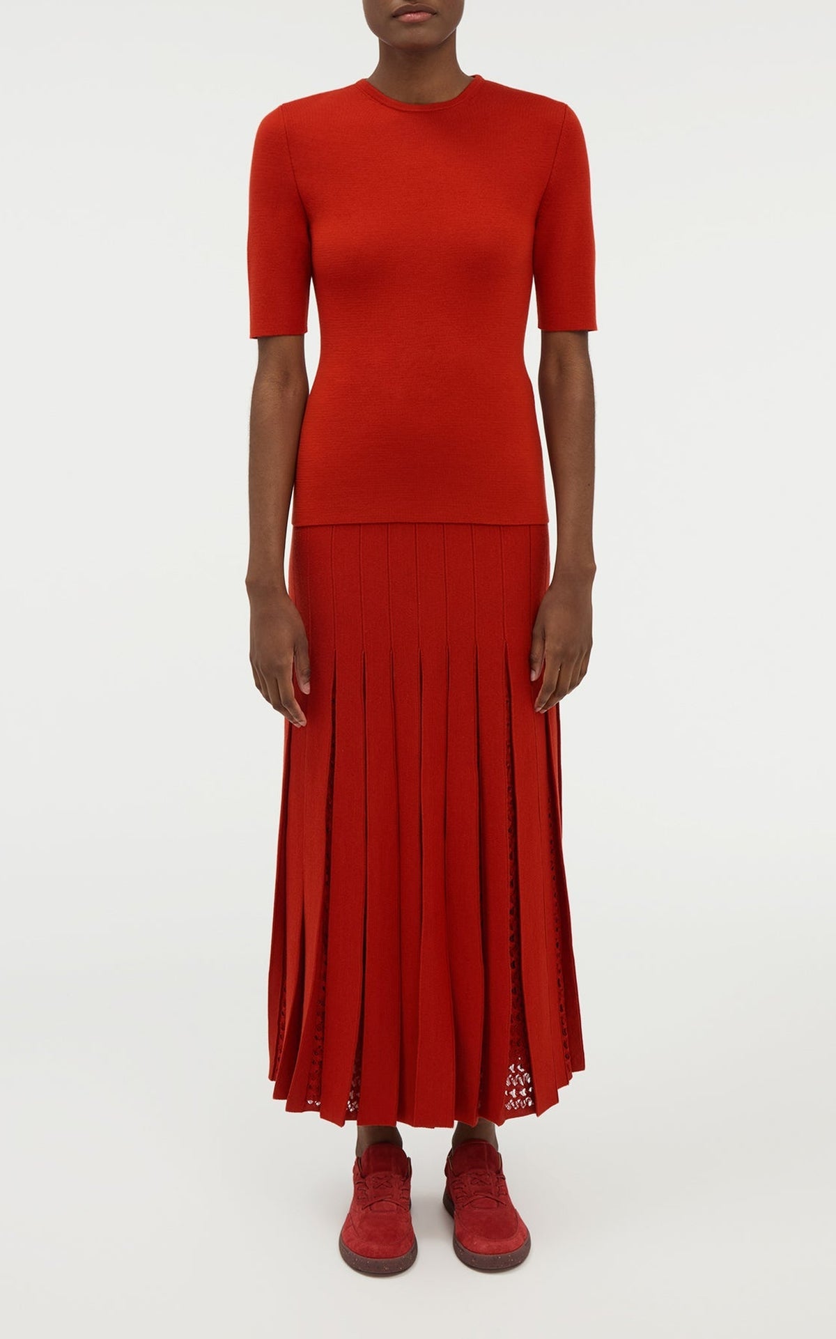 Antelope Orange / Top Andrius en laine - Antelope Orange