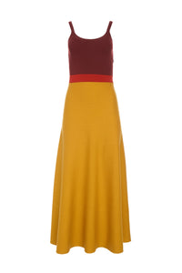 Flaminius Dress en bouleau doré antilope mérinos fil