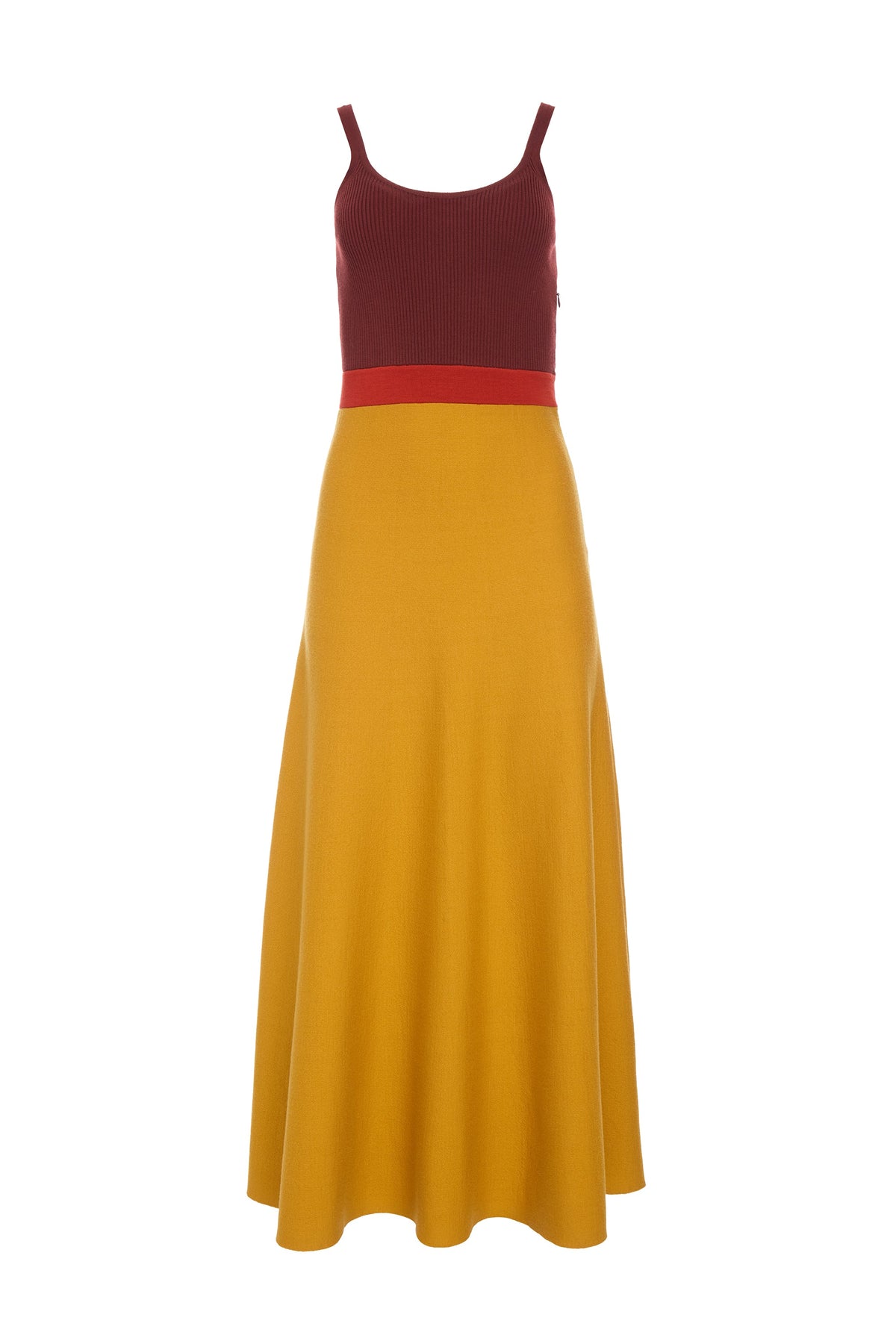 Flaminius Dress en bouleau doré antilope mérinos fil