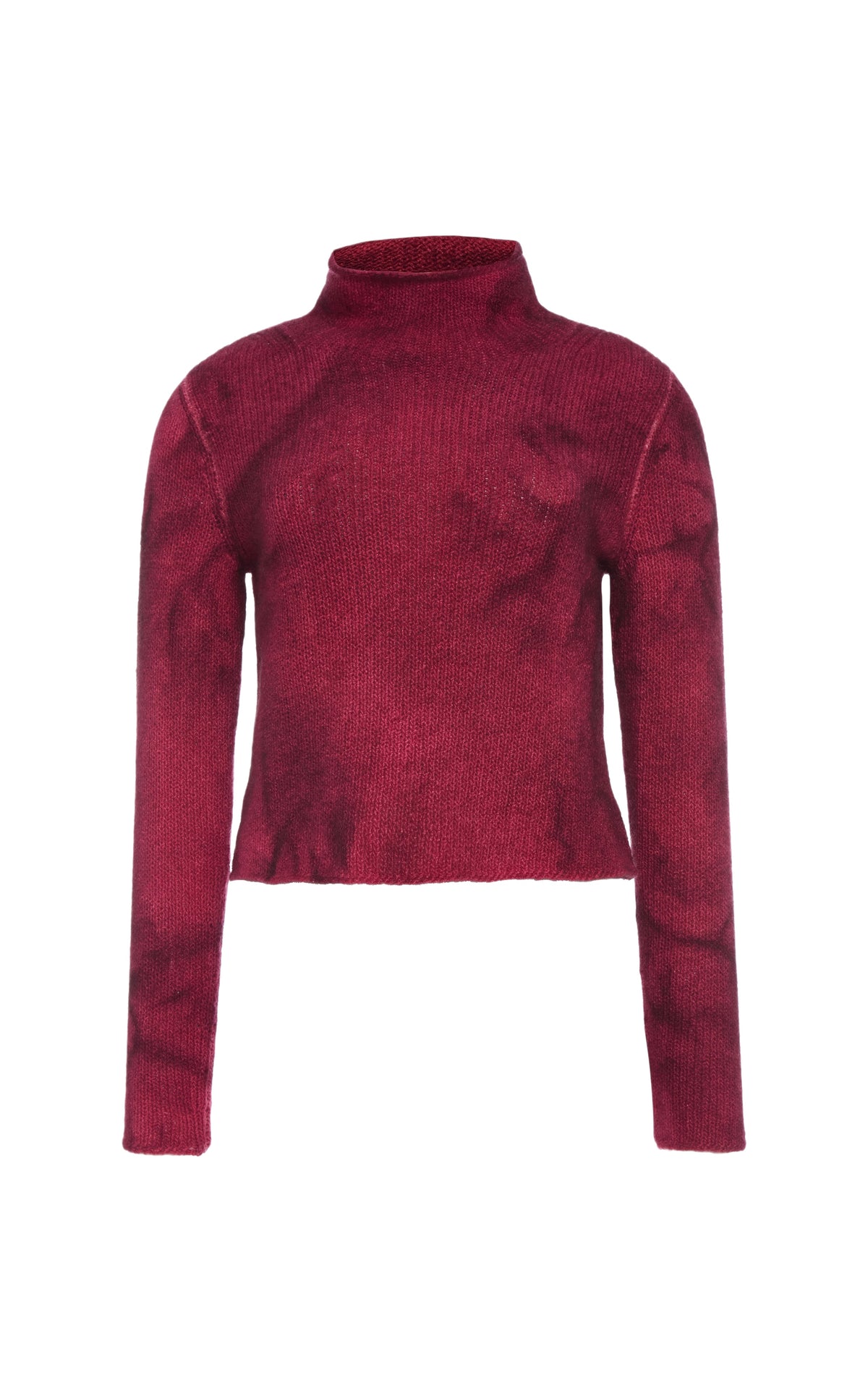 Bordeaux / Pull à col roulé Daina en cachemire - Bordeaux