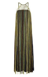 Black Multi / Robe Tacia en soie - Black Multi