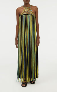 Black Multi / Robe Tacia en soie - Black Multi