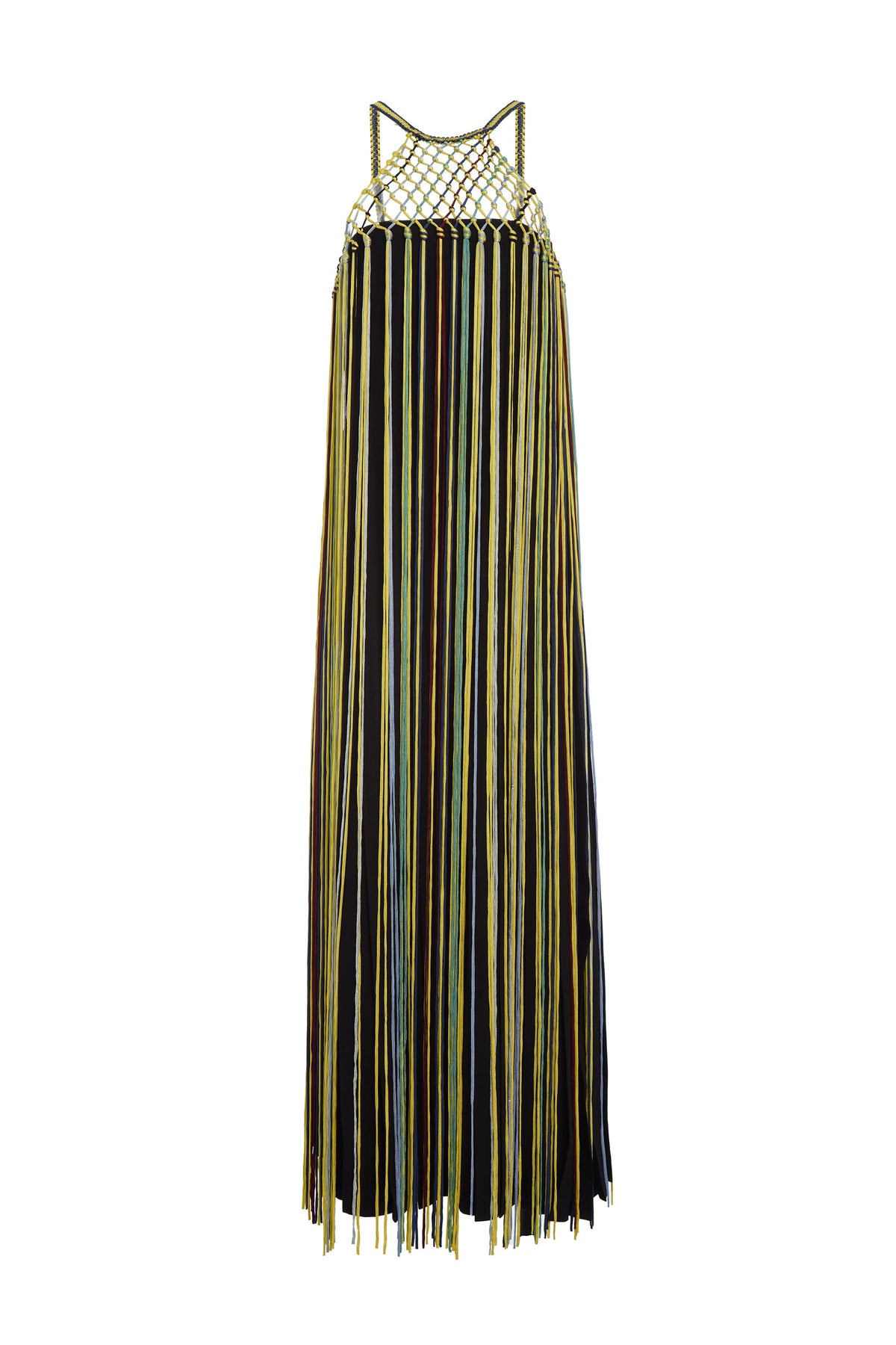 Tacia Dress en ivoire soie tape fil