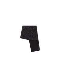 PRIX MARQUE : 150 / MINI JUPE OBLIQUE EN TWEED