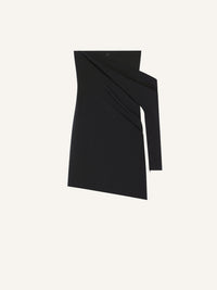 PRIX MARQUE : 370 / ROBE BUSTIER DRAPÉE EN LAINE